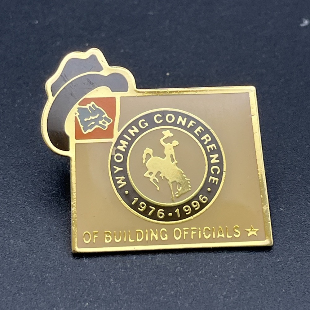 International Conference Of Building Officials Wyoming ICBO Lapel Hat Pin